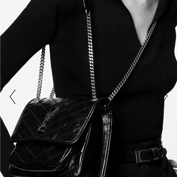 YSL saint Laurent Nikki baby vintage leather black - Picture 7 of 16